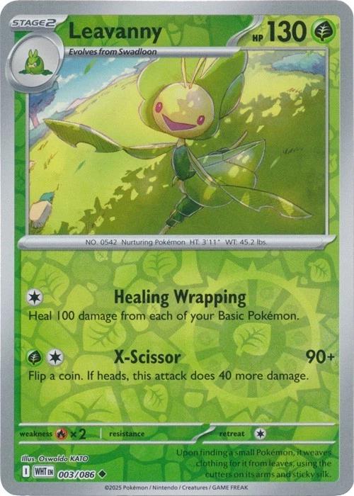 White Flare Leavanny [Reverse] Pokémon card